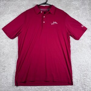 Swing Juice Collection Mens Red The Rahm St Jude Golf Polo Shirt Size Large